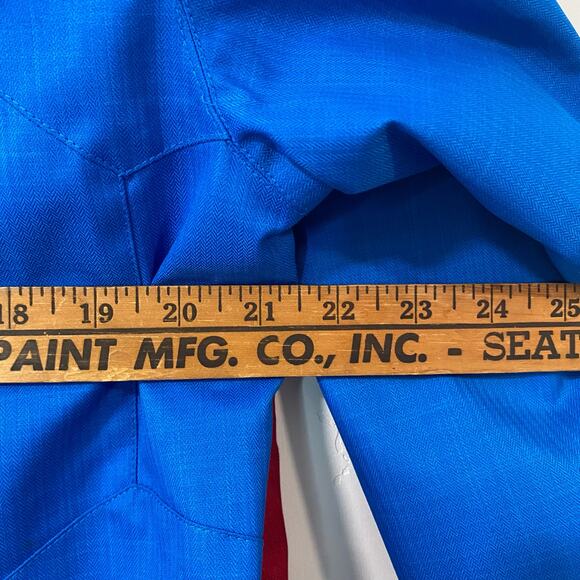 Volcom Men's Retrospec Ski Jacket Coat Snowboard Snow Blue Red Mountain Medium - Picture 10 of 11